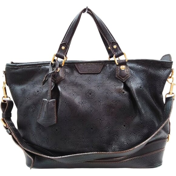 729688AE Louis Vuitton Crossbody Bag Stellar PM Black Mahina - Picture 1 of 12